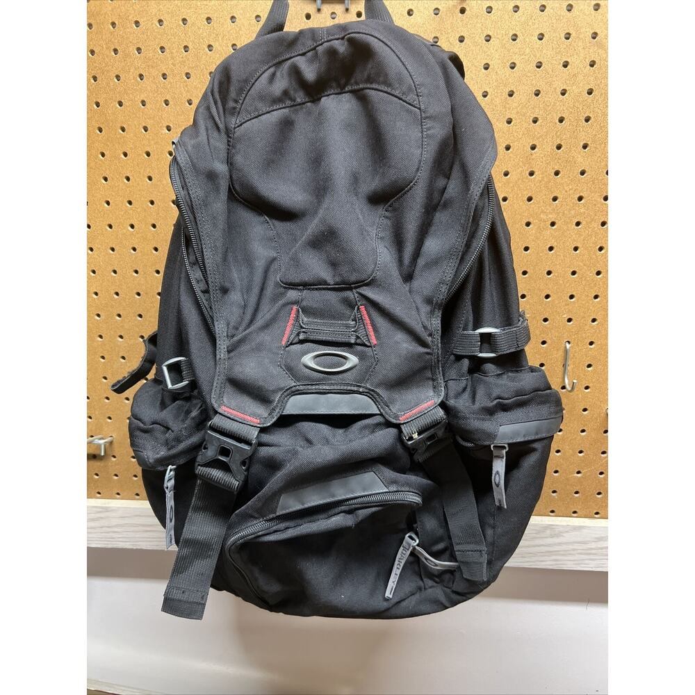 Vintage Y2k Oakley Tactical Field Gear Backpack Black Grey Hiking Techwear